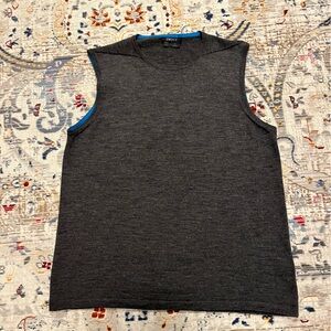 DKNY Charcoal Color 100% Wool Sweater Vest Women’s XXL